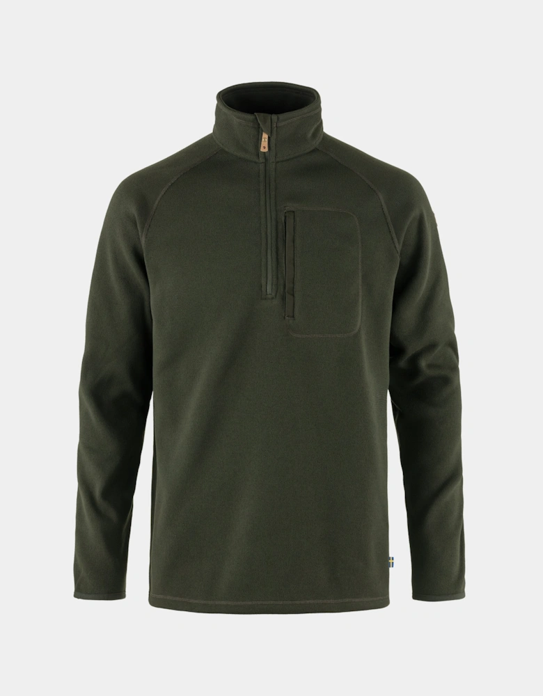 Ovik Mens Half Zip Fleece - Deep Forest 662