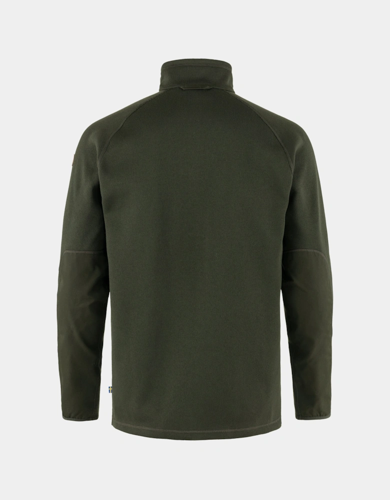 Ovik Mens Half Zip Fleece - Deep Forest 662