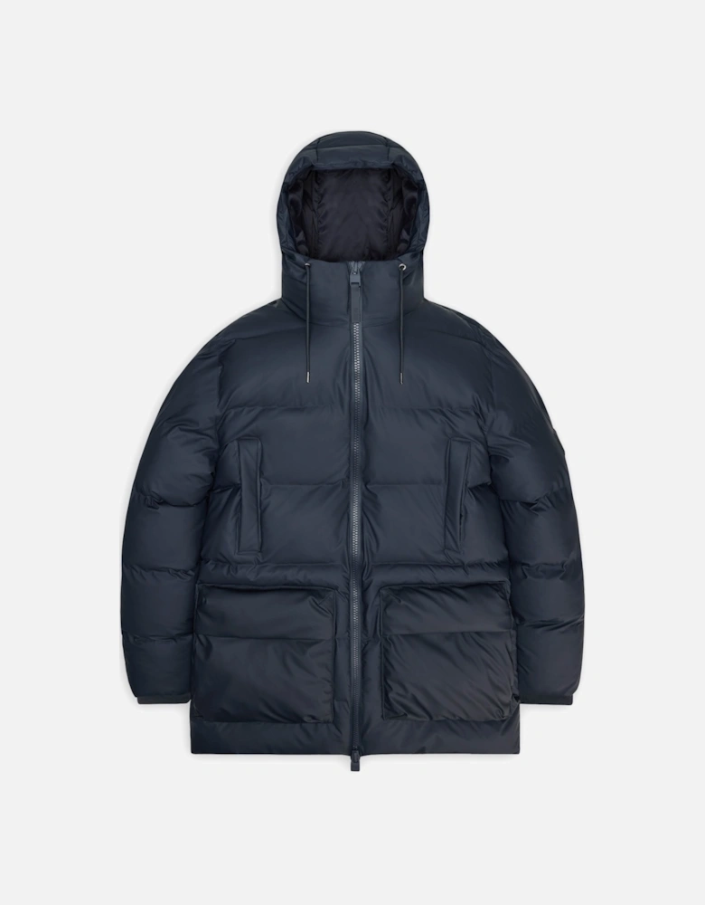 Alta Long Puffer Cargo Jacket - 47 Navy