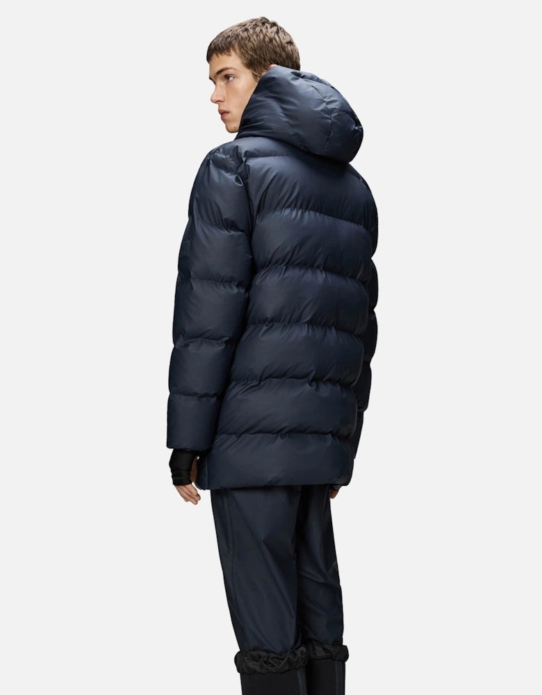 Alta Long Puffer Cargo Jacket - 47 Navy