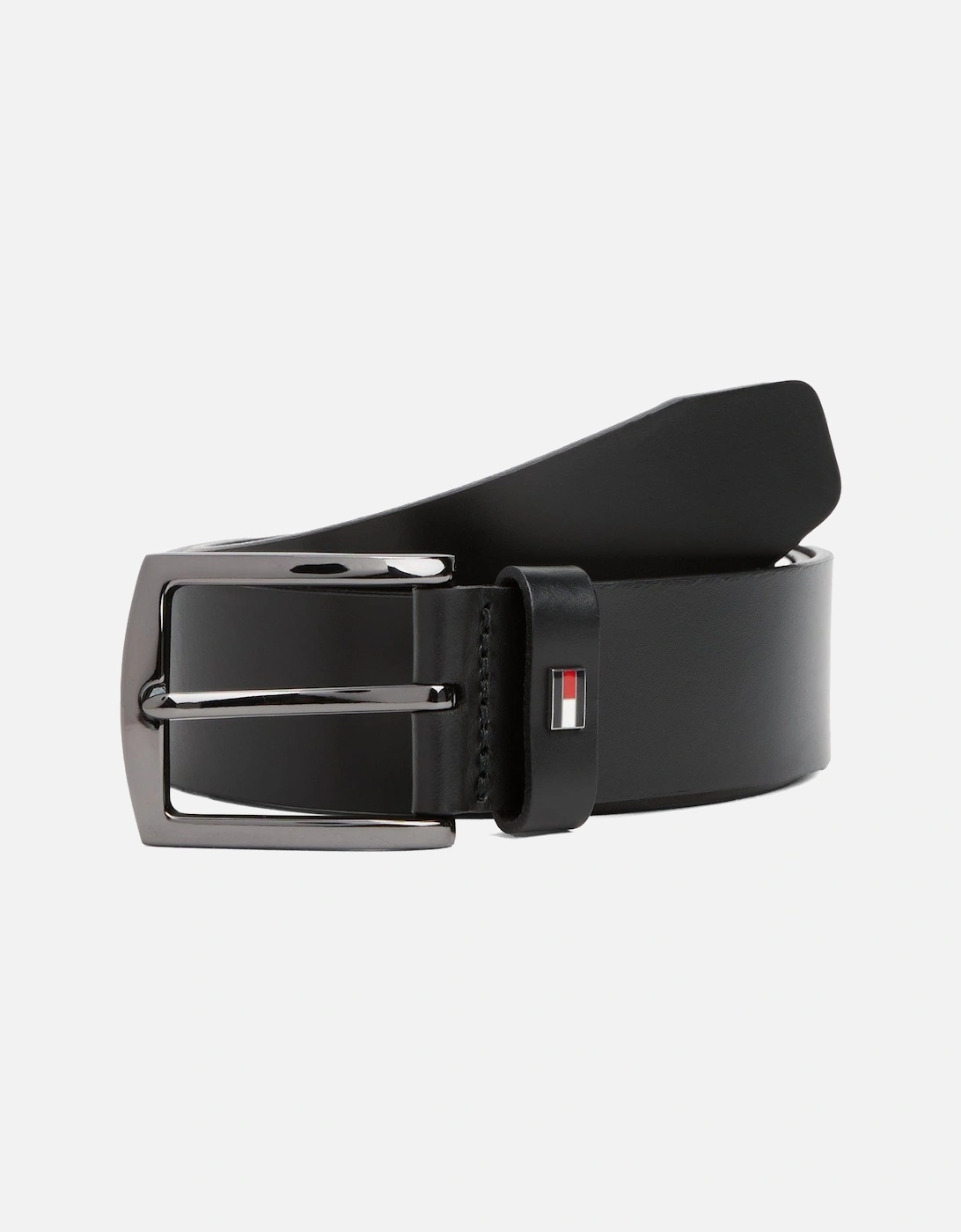 Denton Enamel Flag Mens Leather Belt - Black, 5 of 4