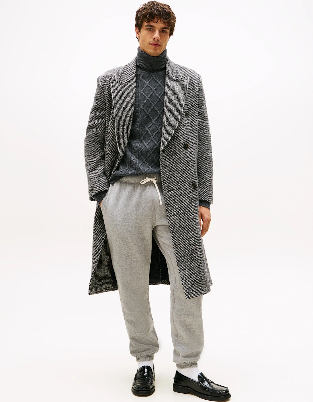 Essential Fleece Mens Sweatpants - Medium Grey Heather