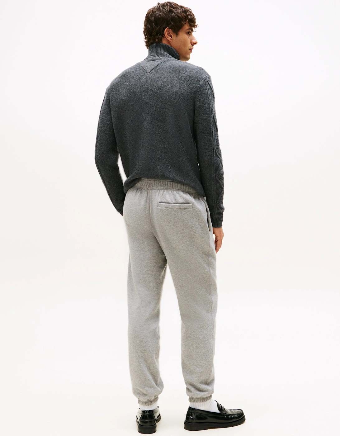 Essential Fleece Mens Sweatpants - Medium Grey Heather