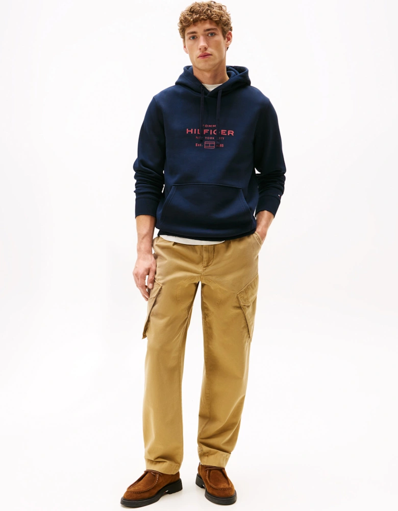 Oval Mens Graphic Hoodie - Desert Sky