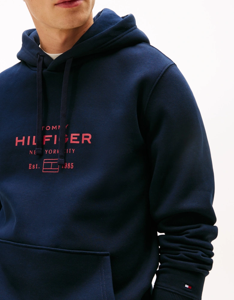 Oval Mens Graphic Hoodie - Desert Sky