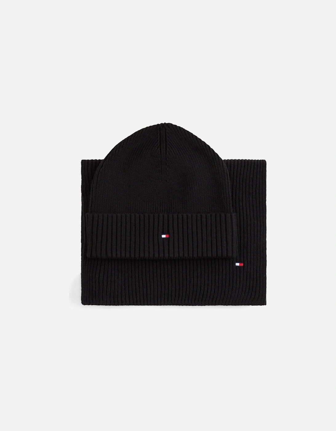 TH Flag Mens Beanie & Scarf Gift Set - Black, 5 of 4
