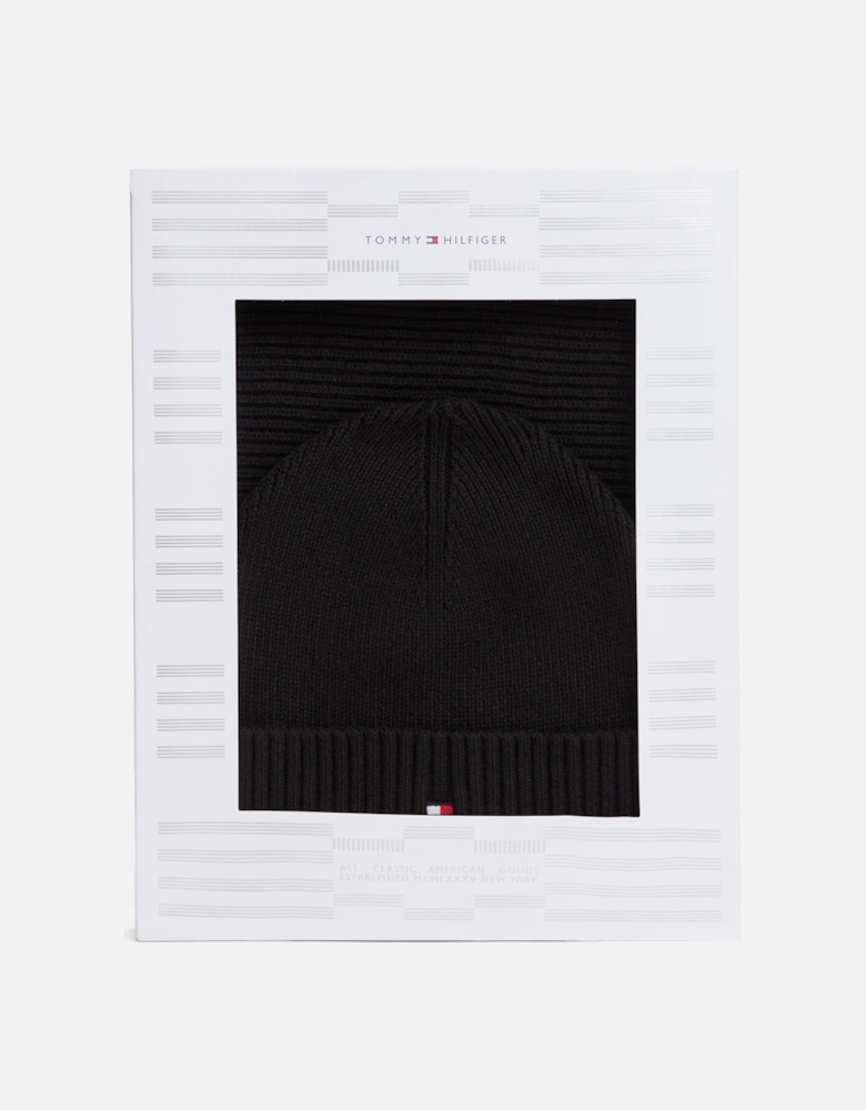 TH Flag Mens Beanie & Scarf Gift Set - Black
