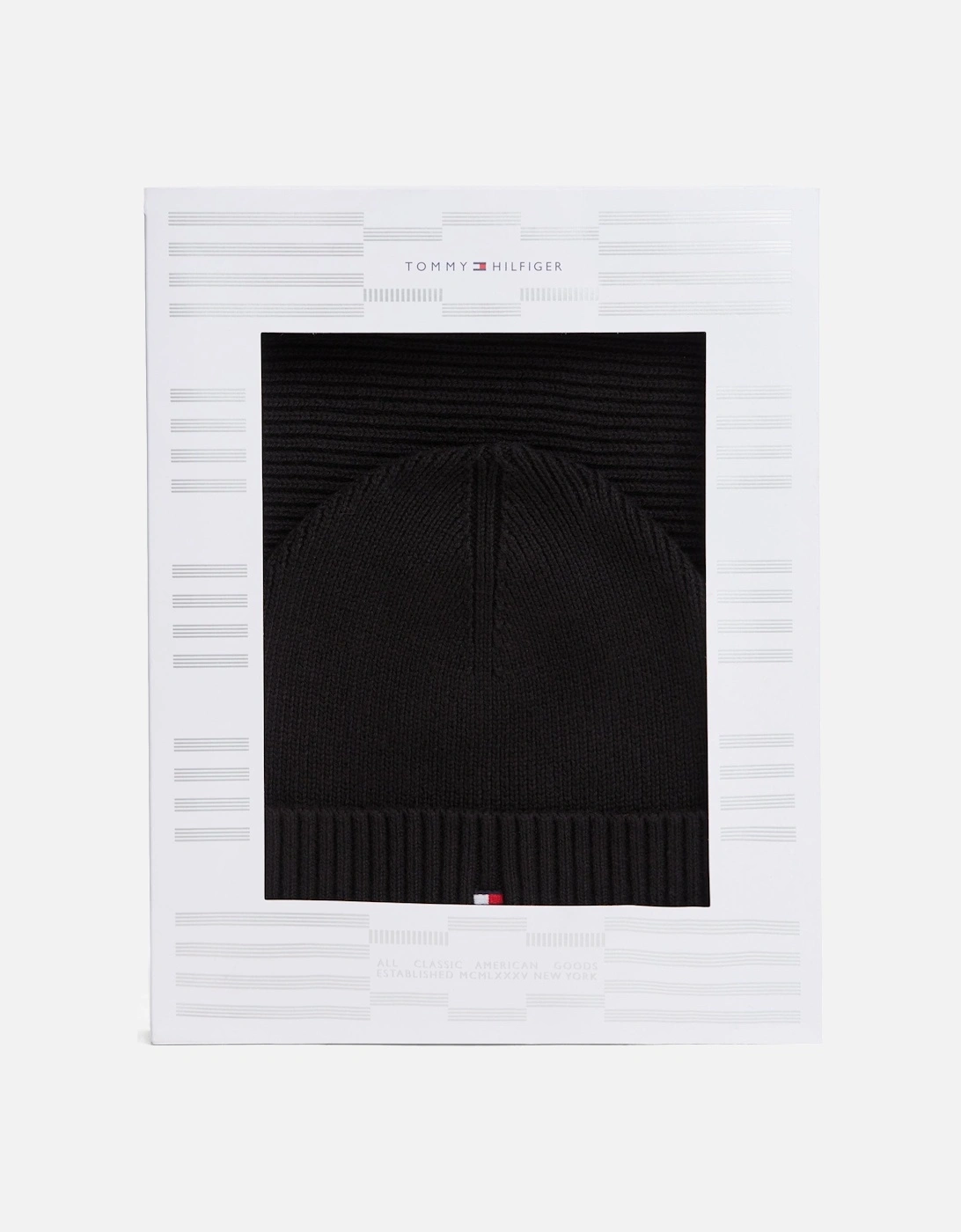 TH Flag Mens Beanie & Scarf Gift Set - Black