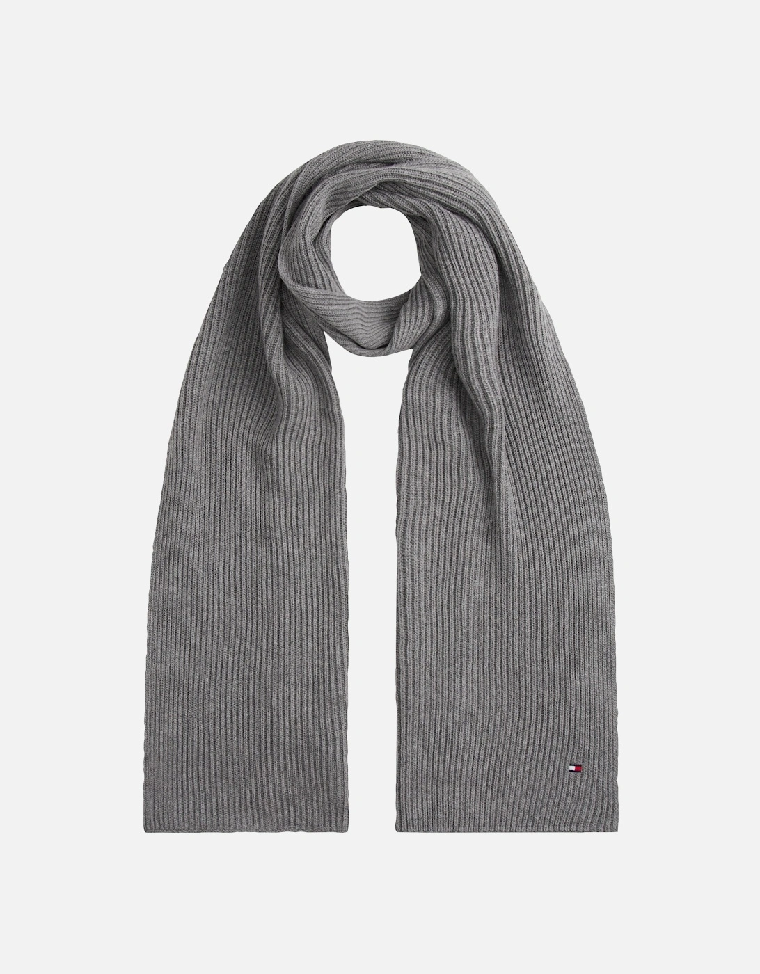 TH Flag Mens Pima Cotton Scarf - Mid Grey Heather