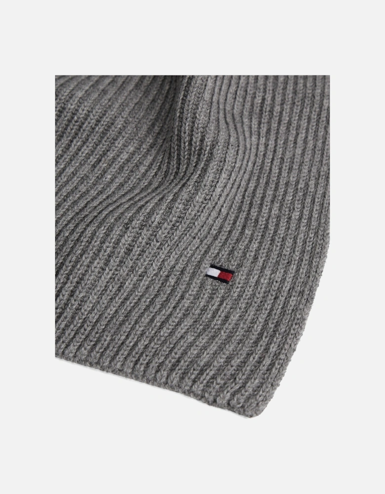 TH Flag Mens Pima Cotton Scarf - Mid Grey Heather
