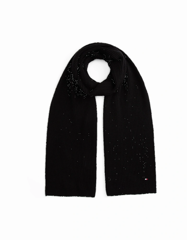 TH Flag Mens Pima Cotton Scarf - Black