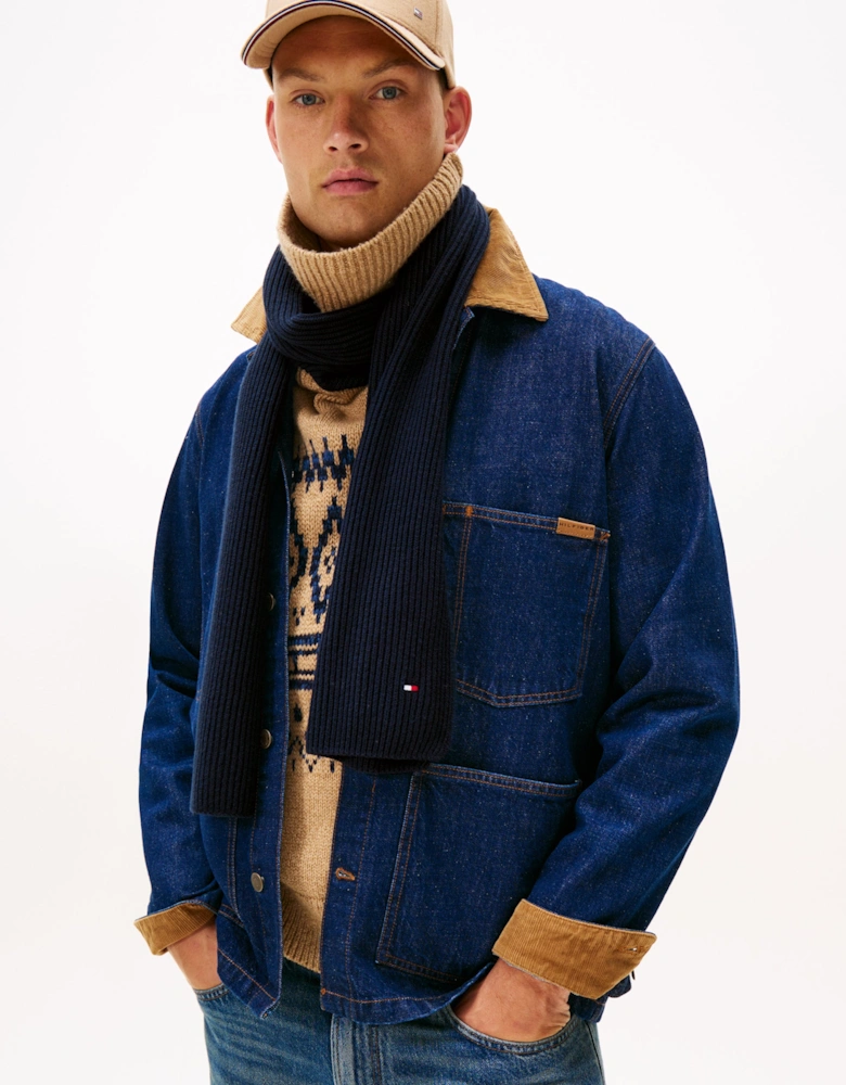 TH Flag Mens Pima Cotton Scarf - Space Blue