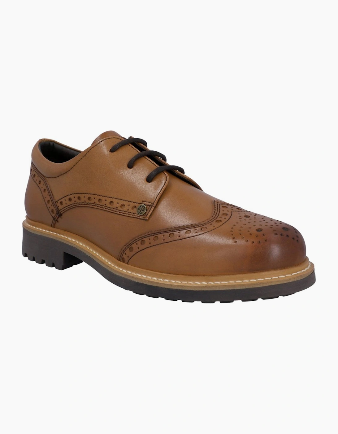 Hunter Men's Brown Cawdor Gibson Brogues - Size 8