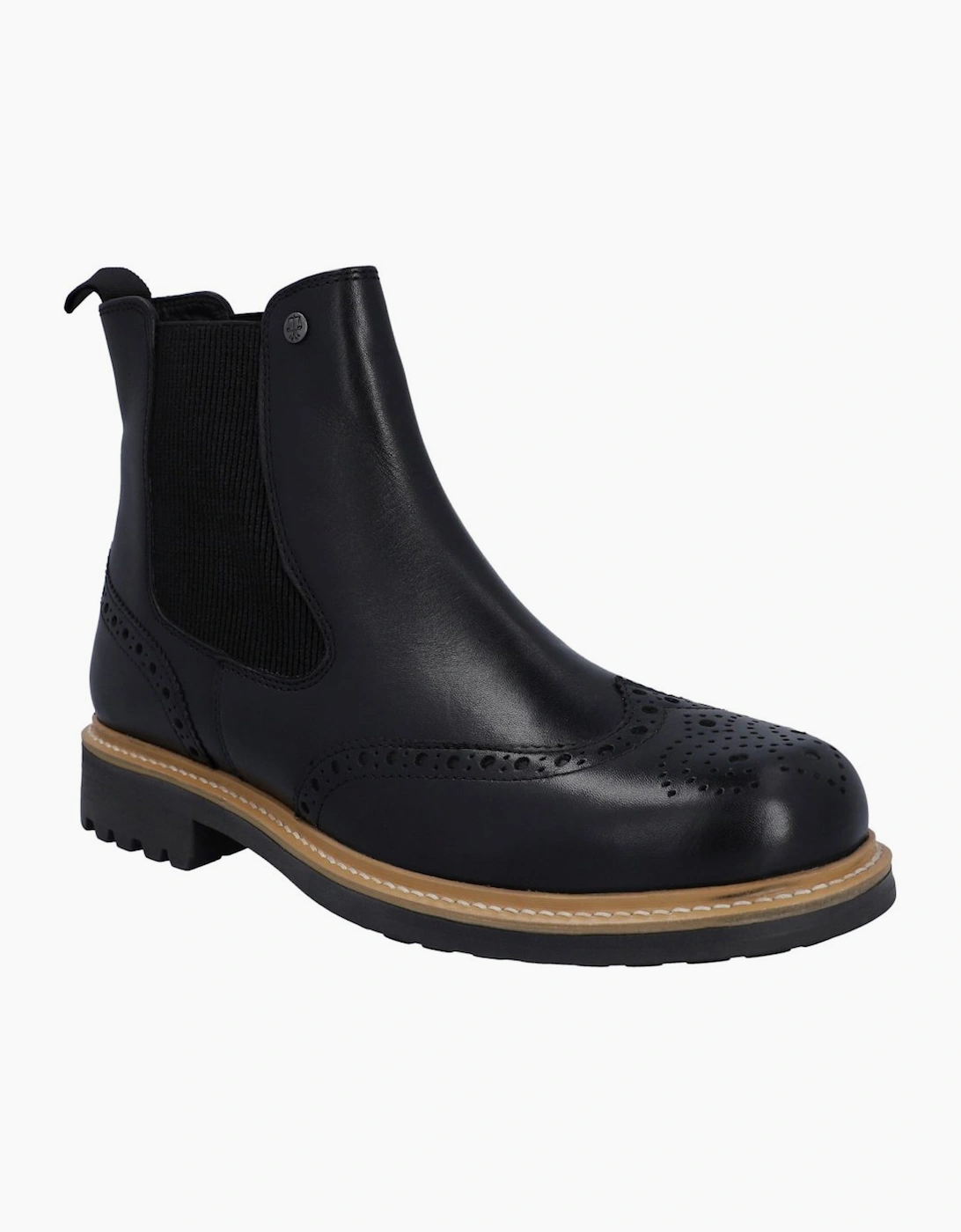 Hunter Men's Black Cawdor Dealer Brogue Boots - Size: 7