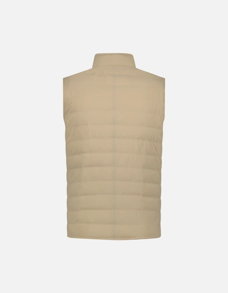 Button-Up Down Gilet Beige
