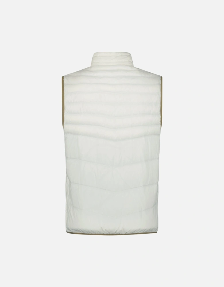 Zip-Up Down Gilet White
