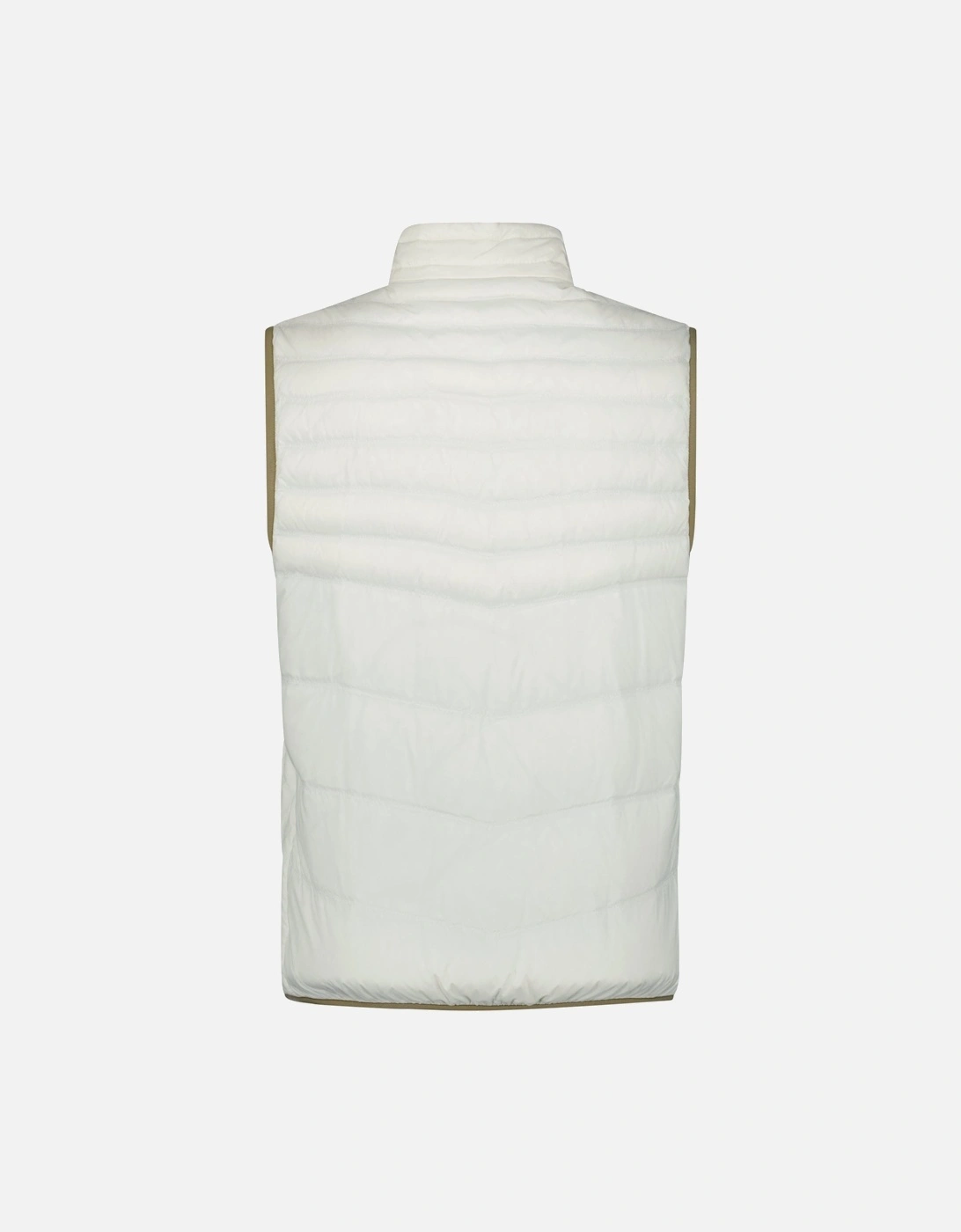 Zip-Up Down Gilet White