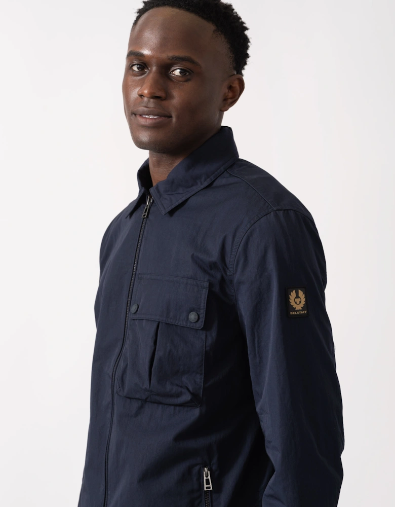 Drome Mens Overshirt - Dark Ink