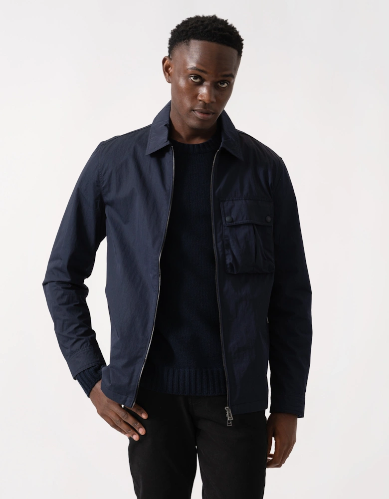 Drome Mens Overshirt - Dark Ink