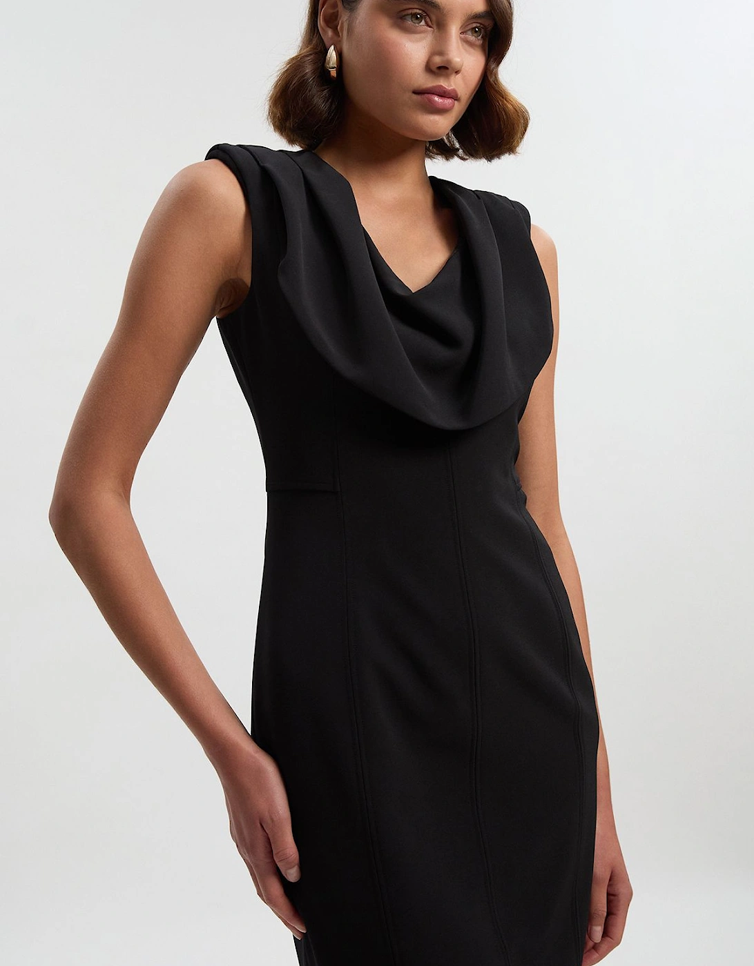 Tailored Drape Midi Pencil Dress, 2 of 1