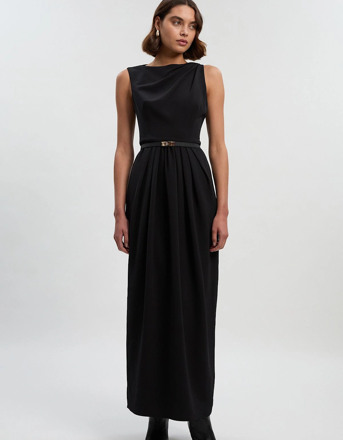 Tailored Drape Maxi Dress, 2 of 1