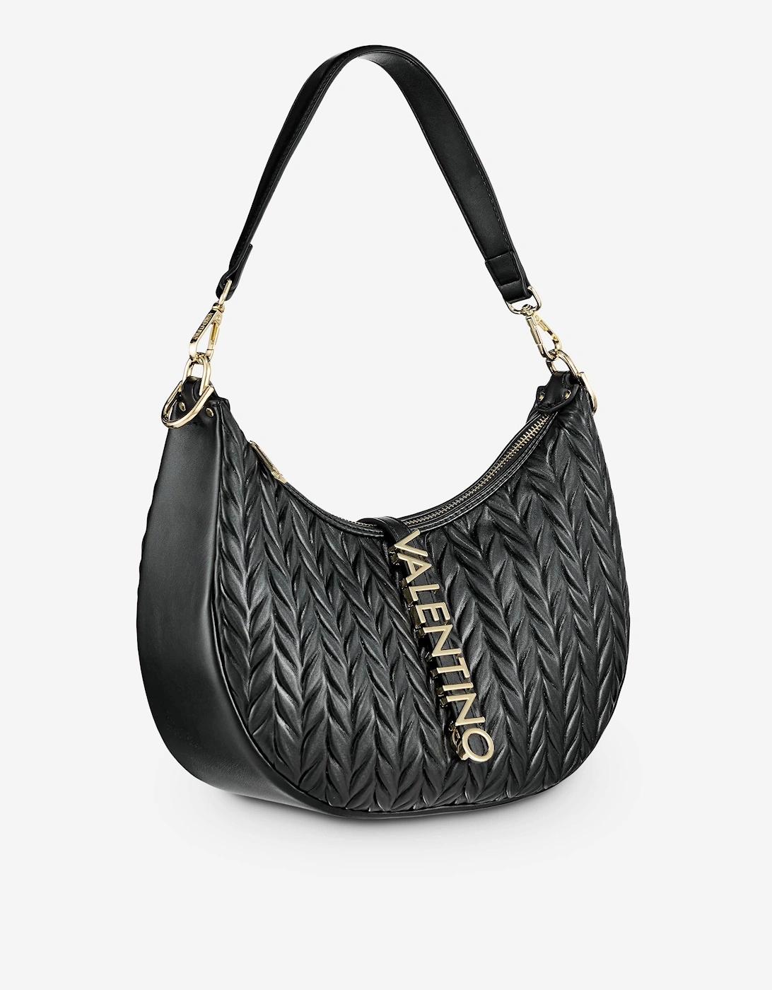 Fania Re Shoulder Bag in Black (28cm)