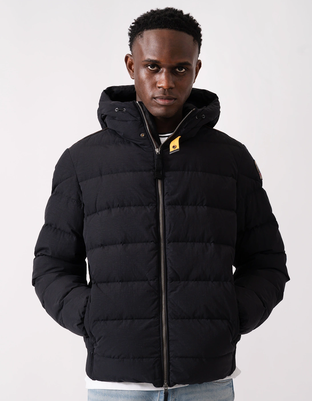 Cassian Mens Hooded Down Jacket - Black 541, 8 of 7
