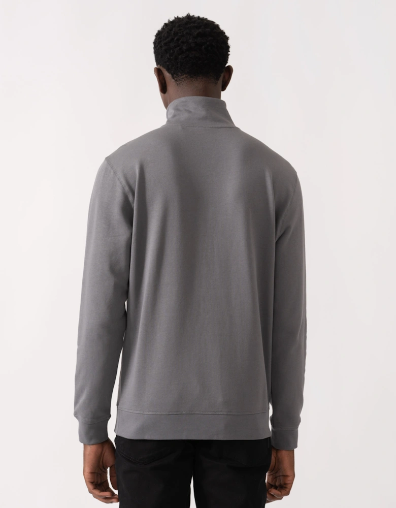 BOSS Orange Zetrust Mens 1/4 Zip Sweatshirt - Open Grey 062