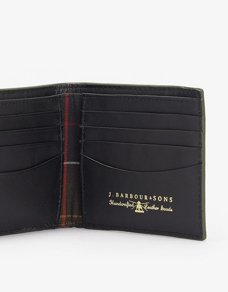 Grain Billfold Leather Wallet BK11 Black