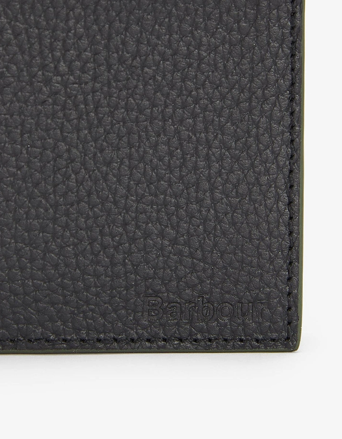 Grain Billfold Leather Wallet BK11 Black