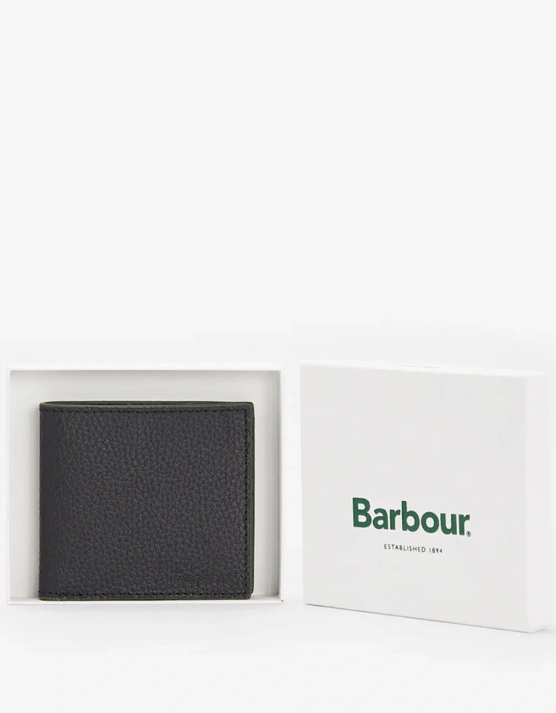 Grain Billfold Leather Wallet BK11 Black