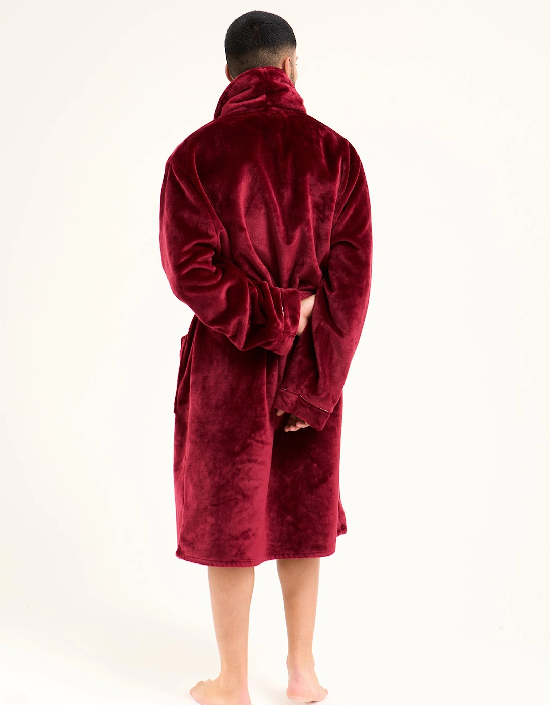 Mister You Super Plush Robe in Claret