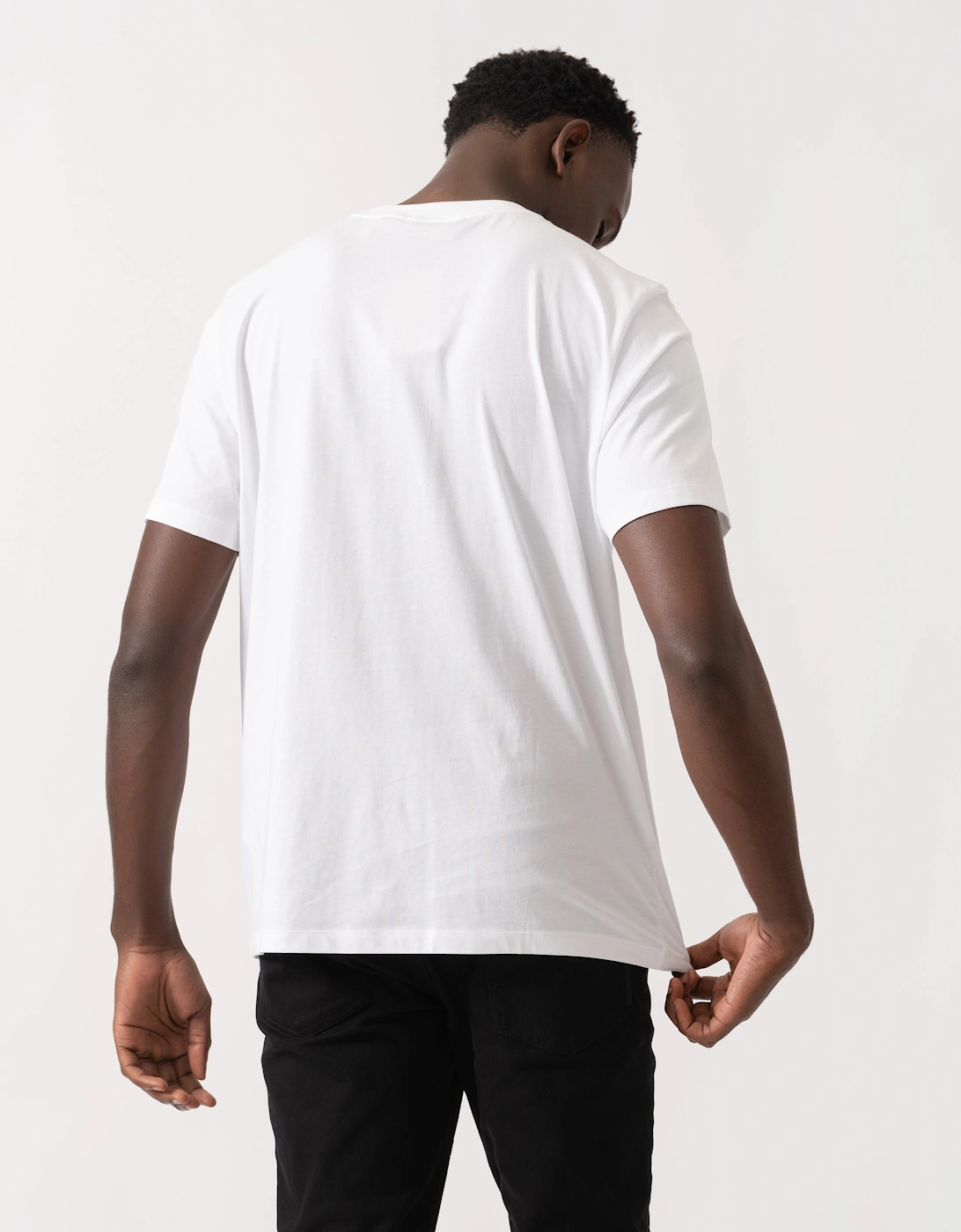 HUGO Dobero Mens Graphic Print T-Shirt - White 100