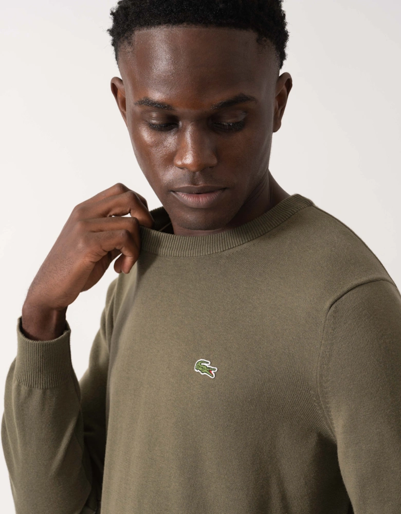 Unisex Organic Cotton Sweater - Olive E9F