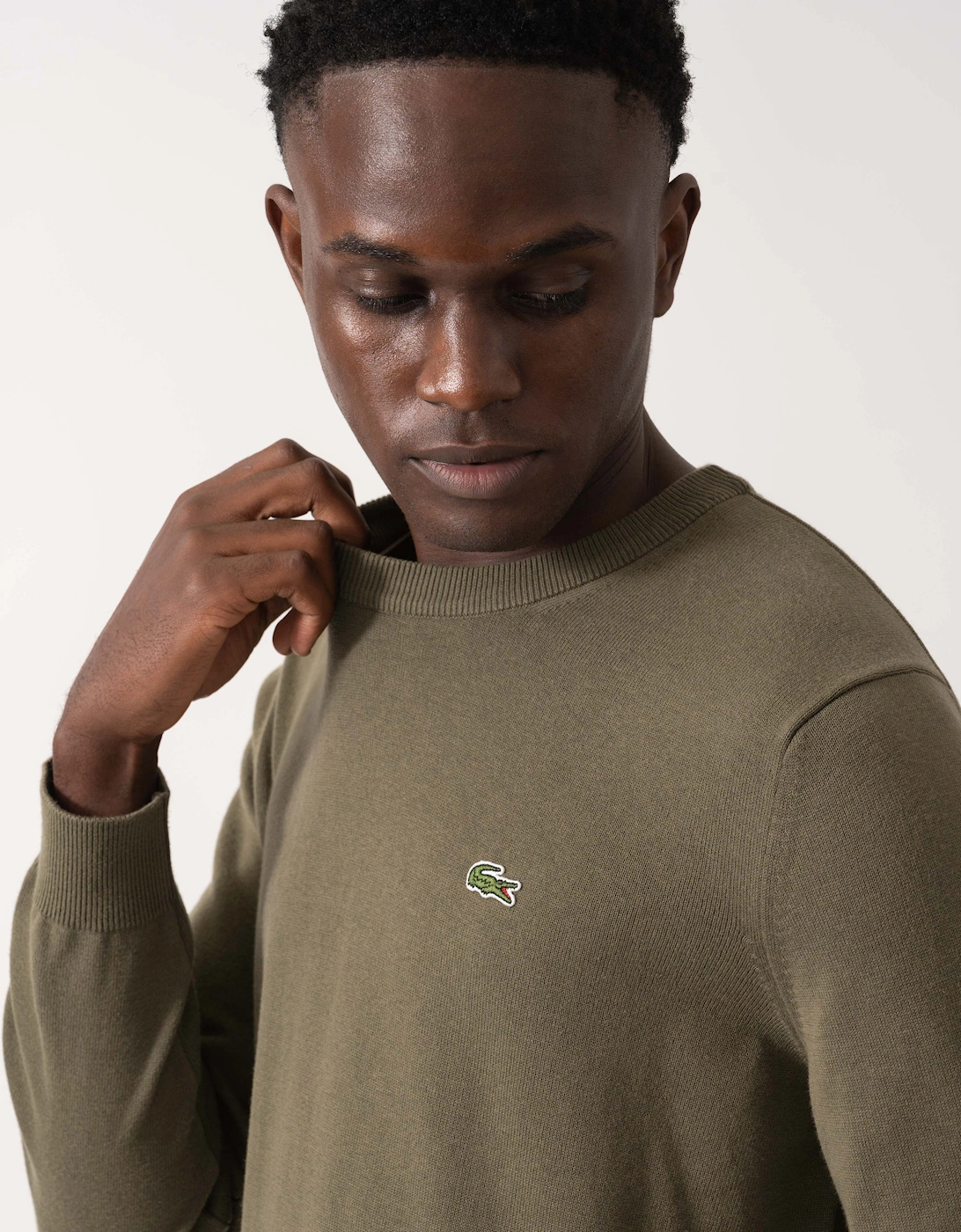 Unisex Organic Cotton Sweater - Olive E9F