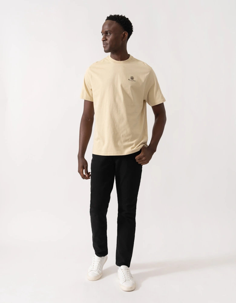 Mens Small Logo T-Shirt - Beige 03