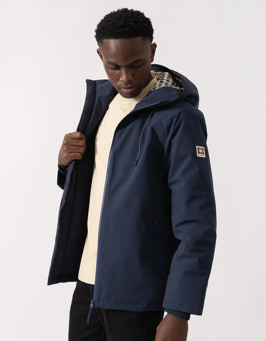 Mens Soft Shell Mid Parka - Navy 11
