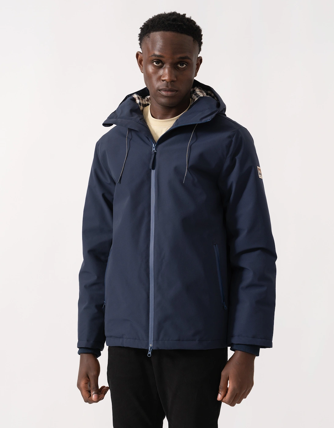 Mens Soft Shell Mid Parka - Navy 11