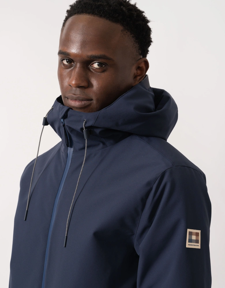 Mens Soft Shell Mid Parka - Navy 11