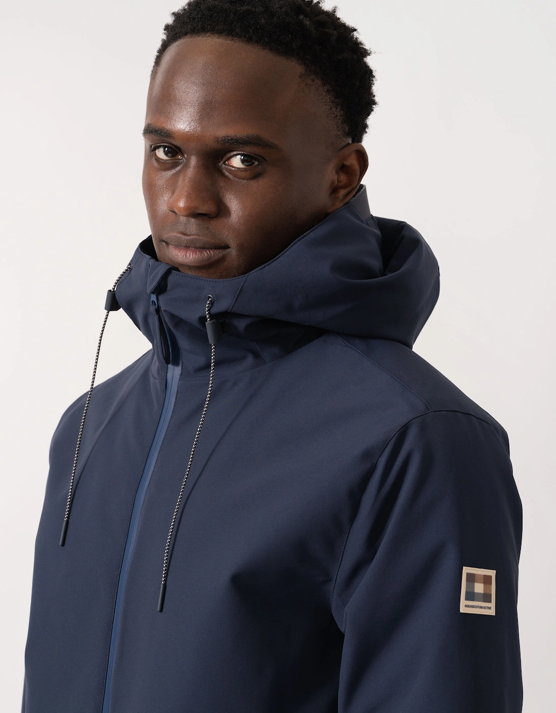 Mens Soft Shell Mid Parka - Navy 11