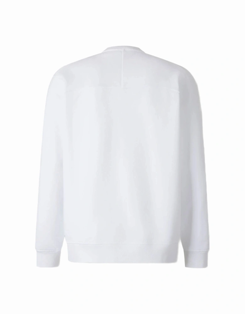Logo Patch Sweatshirt in White