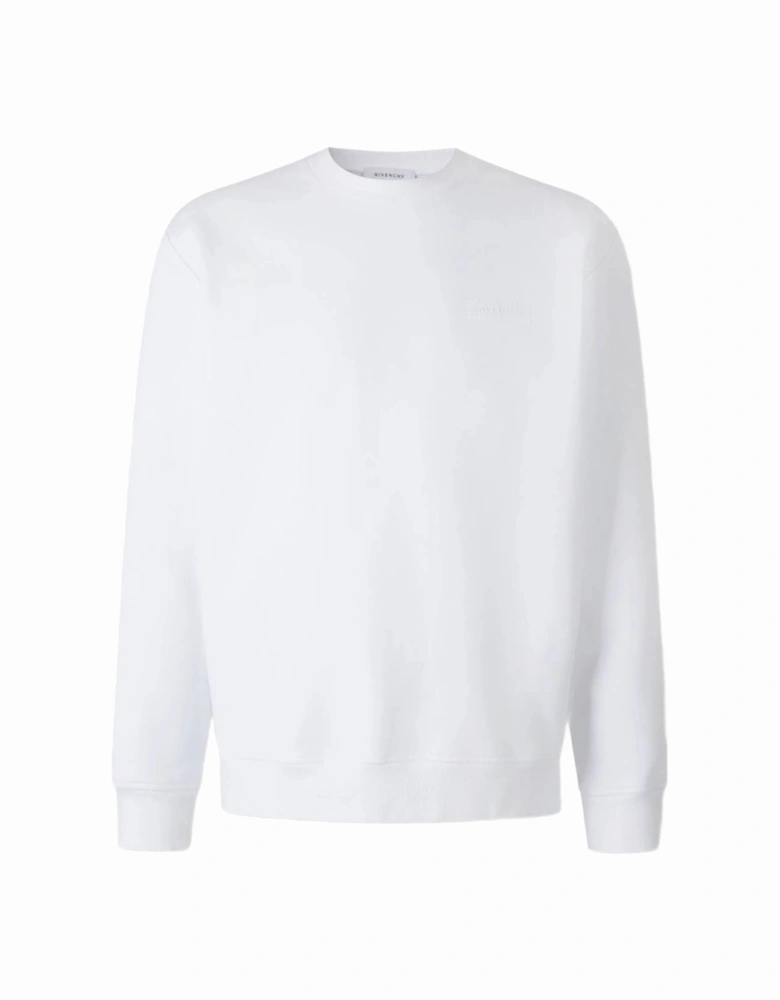 Logo Patch Sweatshirt in White
