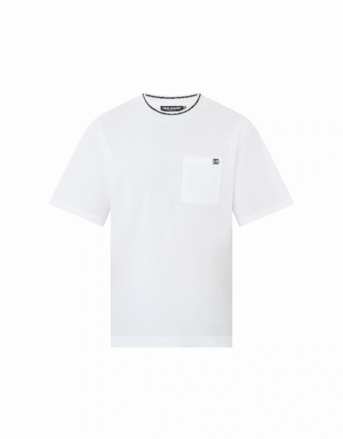 Piqué Patch Pocket T-Shirt in White, 5 of 4