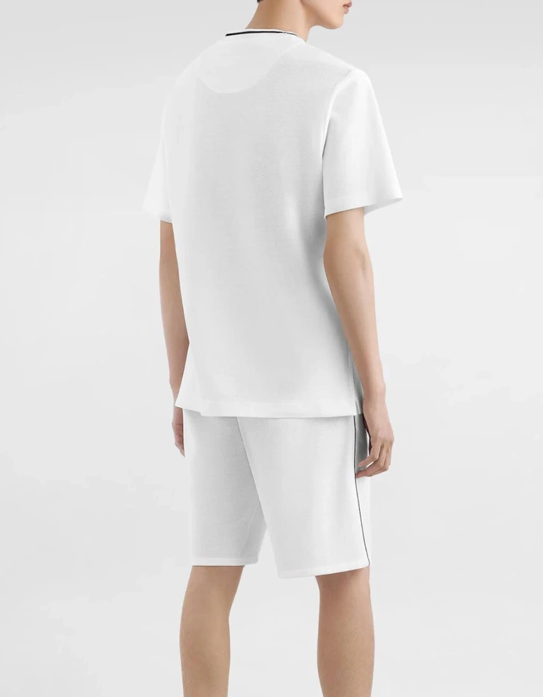 Piqué Patch Pocket T-Shirt in White