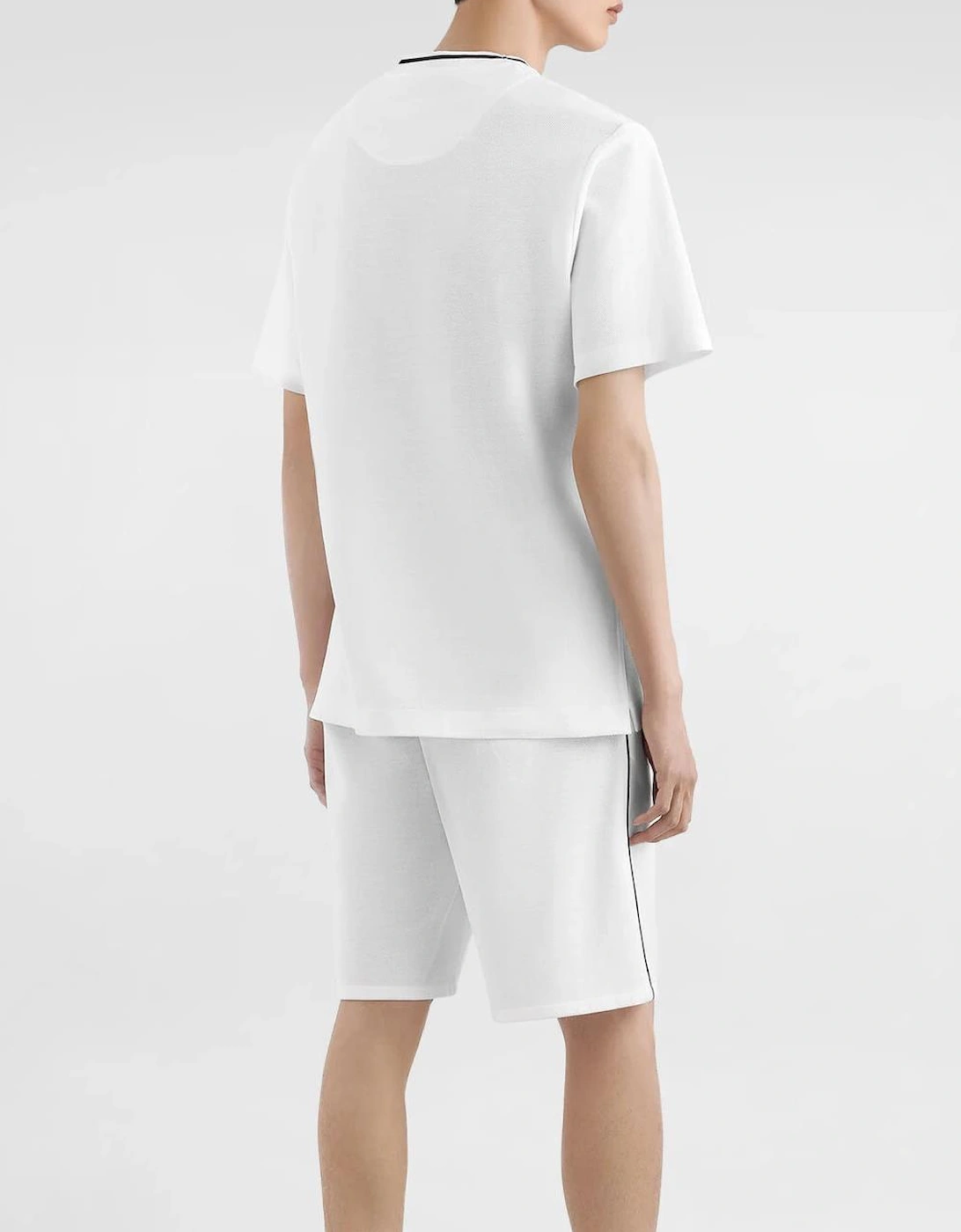 Piqué Patch Pocket T-Shirt in White