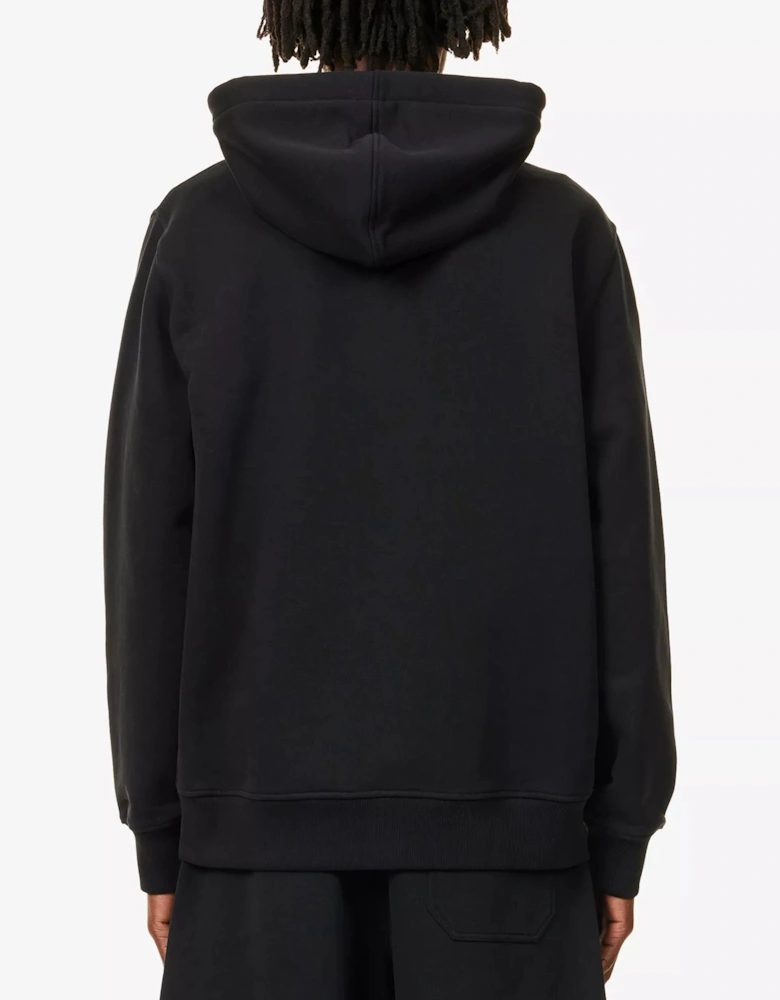 Zip-Up Hoodie in Black