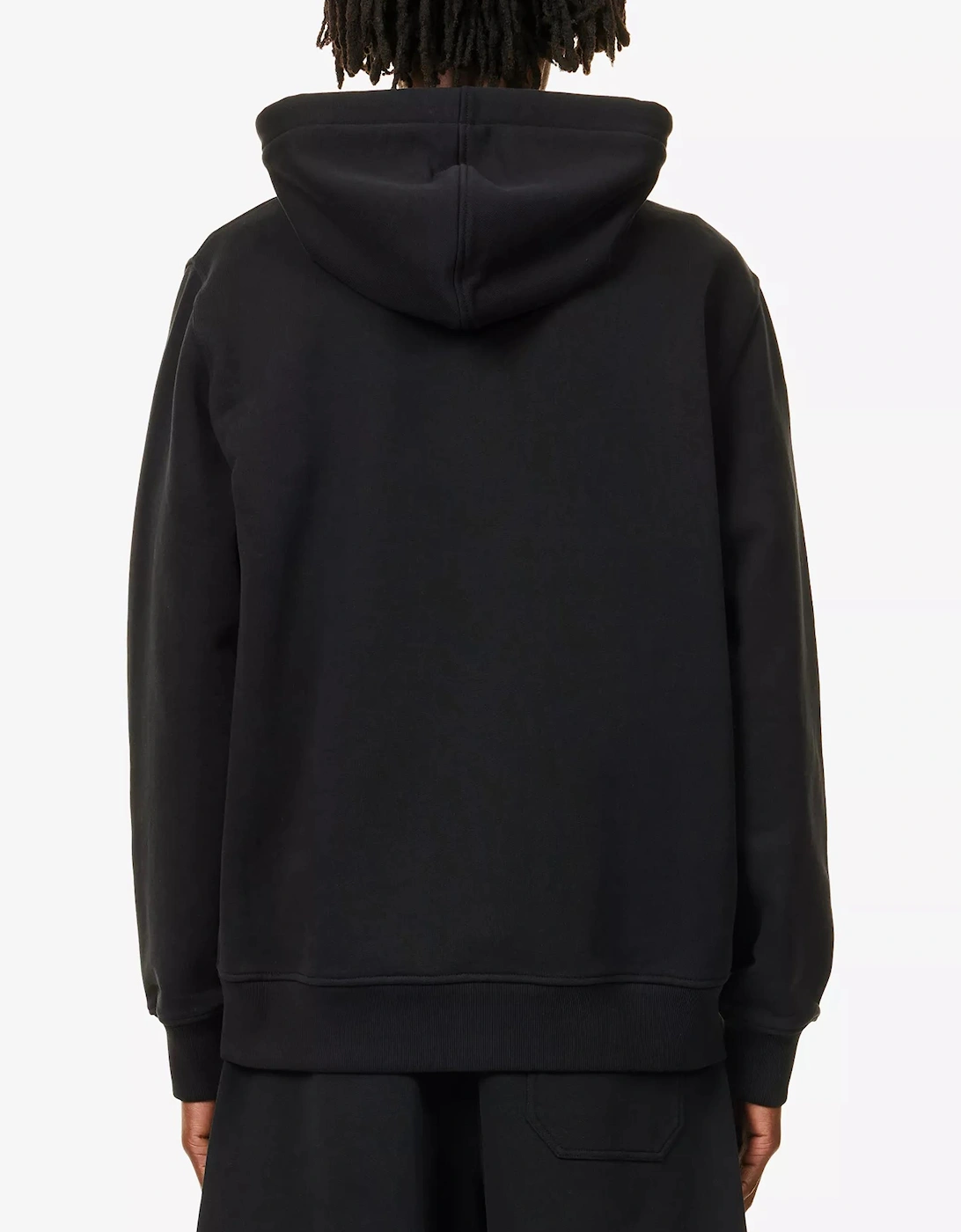 Zip-Up Hoodie in Black