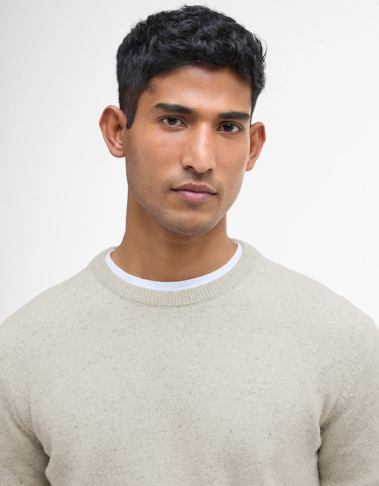 Tisbury Crew neck Knitted Jumper - Mist