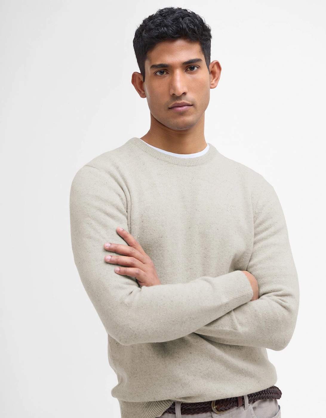 Tisbury Crew neck Knitted Jumper - Mist, 2 of 1