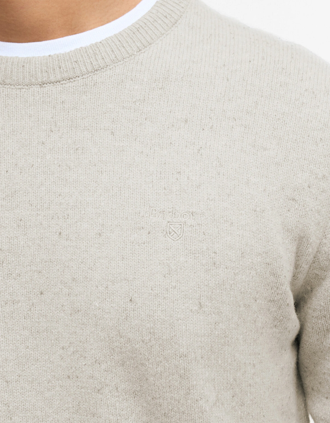 Tisbury Crew neck Knitted Jumper - Mist